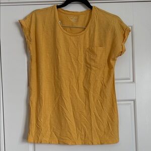 Max Studio Mustard Short Sleeve Tee